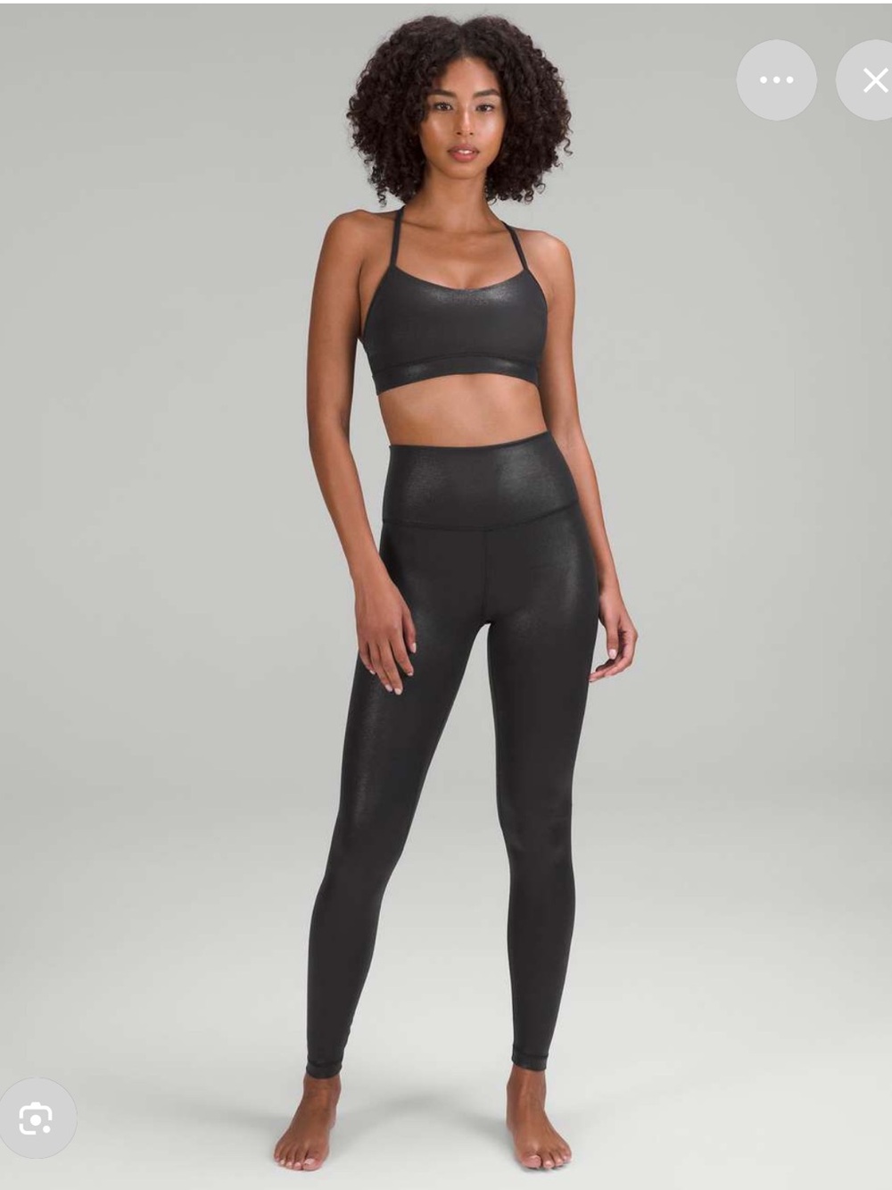 Lululemon Align High-Rise 28” Legging in Black Shine - Size 4